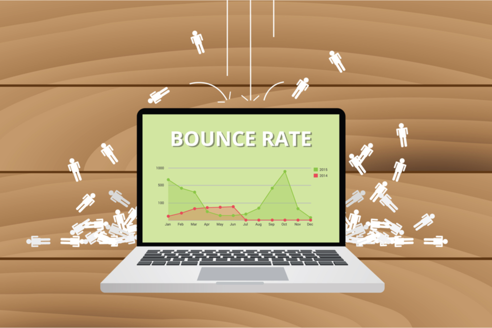 IDing spam traffic bounce rate
